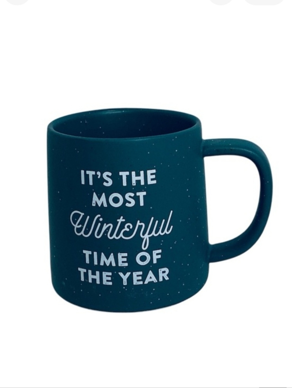 💚 Indigo Winter-Themed Green Mug
